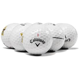 2020 White Chrome Soft Logo Overrun Golf Balls