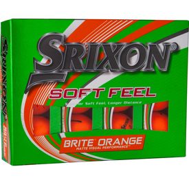 Soft Feel 2 Brite Neon Orange Golf Balls