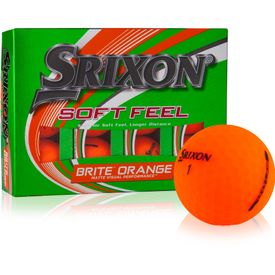 Soft Feel 2 Brite Neon Orange Play Yellow Golf Balls