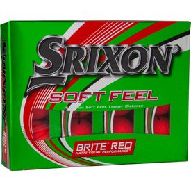 Soft Feel 2 Brite Red Golf Balls