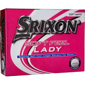 White Soft Feel Lady 7 Golf Balls
