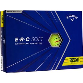 2021 ERC Soft Yellow Triple Track Golf Balls