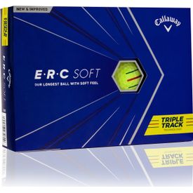 2021 ERC Soft Yellow Triple Track Golf Balls