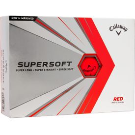 2021 Supersoft Red Golf Balls