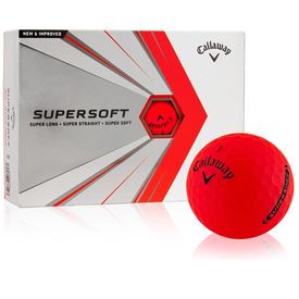 2021 Supersoft Red Play Yellow Golf Balls