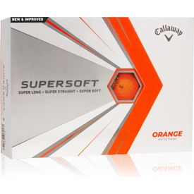 2021 Supersoft Orange Play Yellow Golf Balls