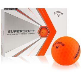 2021 Supersoft Orange Play Yellow Golf Balls