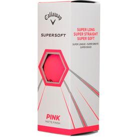 2021 Supersoft Pink Play Yellow Golf Balls