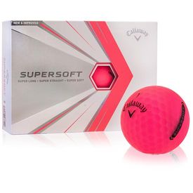 Supersoft Pink Play Yellow Golf Balls