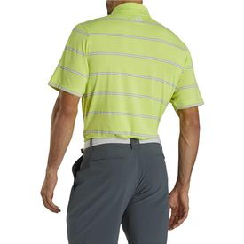 Previous Season Lisle Open Stripe Polo Lime