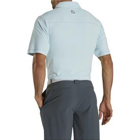 Pique Solid with Spine Stitch Polo Ice Blue