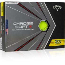 2020 Chrome Soft X Yellow Triple Track Golf Balls