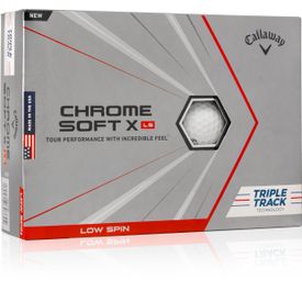 2020 Chrome Soft X LS Triple Track Play Yellow Golf Balls