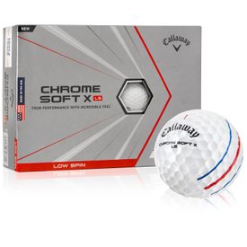2020 Chrome Soft X LS Triple Track Play Yellow Golf Balls