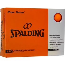 Pure Speed Matte Orange Golf Balls