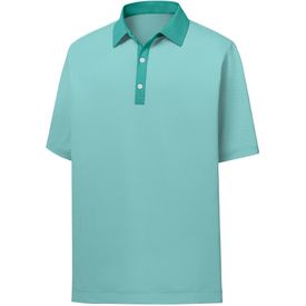 Previous Season Style Stretch Lisle Mini Check Print Polo