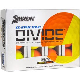 Q-Star Tour Divide Yellow/Orange Golf Balls