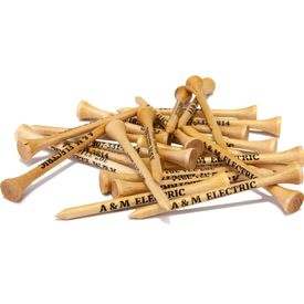 3 1/4 Inch Logo Overrun Golf Tee Pack - 25 Count