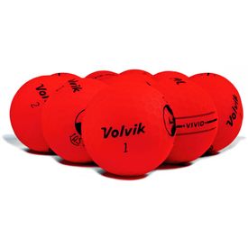 Vivid Matte Red Logo Overrun Golf Balls