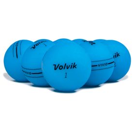 Vivid Matte Blue Logo Overrun Golf Balls