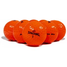 Pure Spin Orange Logo Overrun Golf Balls