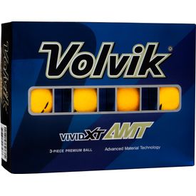 Vivid XT AMT Logo Matte Yellow Golf Balls