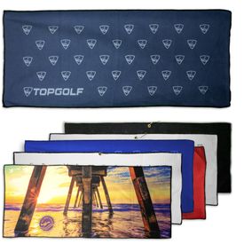 Large Custom Logo Waffle Towel