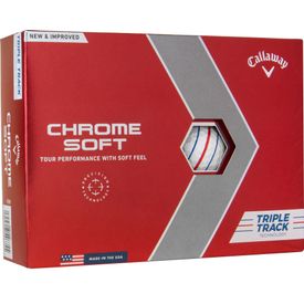Chrome Soft Triple Track Play Yellow Golf Balls