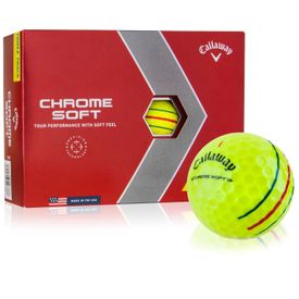 Chrome Soft Yellow Triple Track Golf Balls