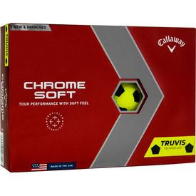 Chrome Soft Yellow TruVis Golf Balls