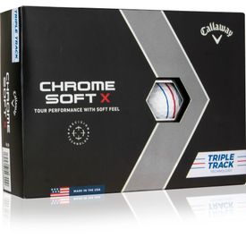 Chrome Soft X Triple Track Play Yellow Golf Balls