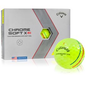 Chrome Soft X LS Yellow Triple Track Golf Balls