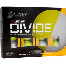Z-Star Divide White/Yellow Golf Balls