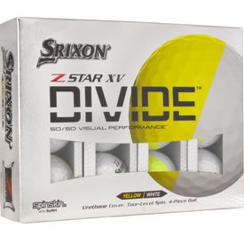 Z-Star XV Divide White/Yellow Golf Balls