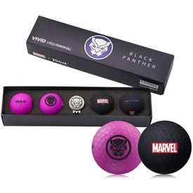 Vivid Golf Ball Gift Set - Marvel Black Panther 2.0