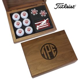 Pro V1x Wooden Gift Set with Poker Chips
