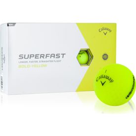 2022 Superfast Bold Yellow Golf Balls - 15 Pack