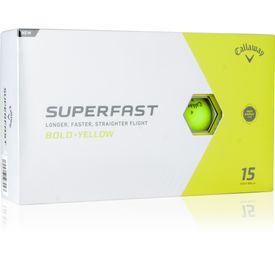 Superfast Bold Yellow Golf Balls - 15 Pack