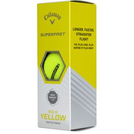 Superfast Bold Yellow Golf Balls - 15 Pack