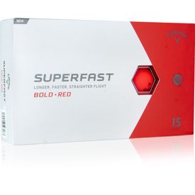 Superfast Bold Red Golf Balls - 15 Ball Pack