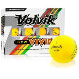 Vivid Matte Yellow Golf Balls
