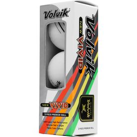 Vivid Matte White Golf Balls