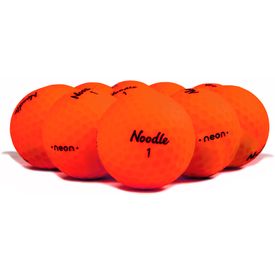 Noodle Neon Matte Orange Logo Overrun Golf Balls