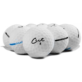 3-Piece Surlyn Matte White Logo Overrun Golf Balls