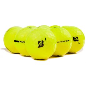 2022 Tour B XS Yellow Logo Overrun Golf Balls