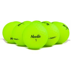 Noodle Neon Matte Lime Logo Overrun Golf Balls