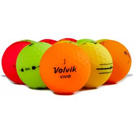 Vivid Matte Multi-Color Logo Overrun Golf Balls