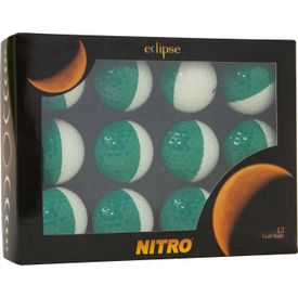 Eclipse White/Green Golf Balls