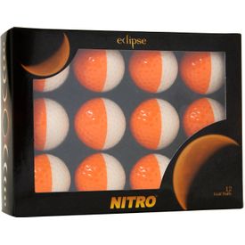 Eclipse White/Orange Golf Balls