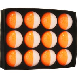 Eclipse White/Orange Golf Balls